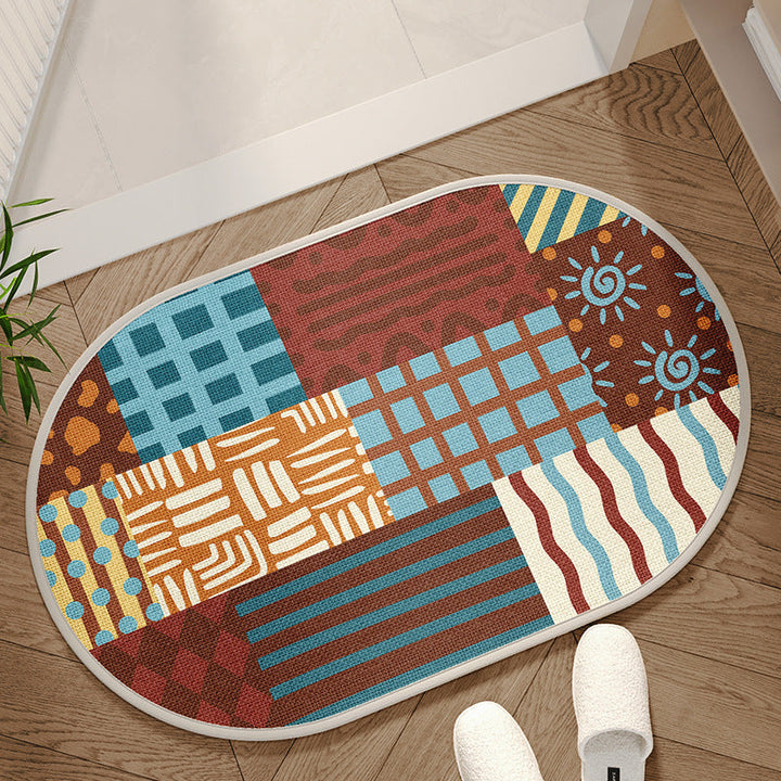 Decorative Geometric Area Mat Kalsten