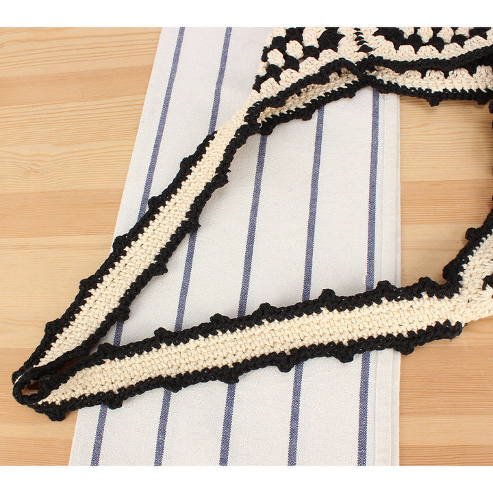Handmade Macrame Shoulder Bag with Floral Patterns Kalsten