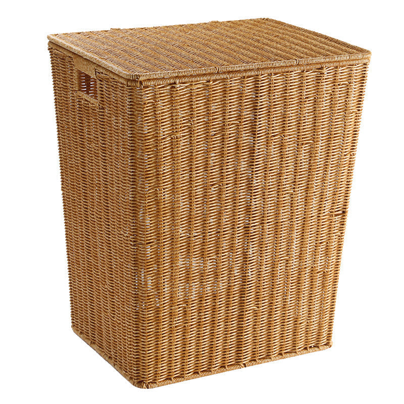 Handcrafted Rectangular Wicker Laundry Hamper Kalsten