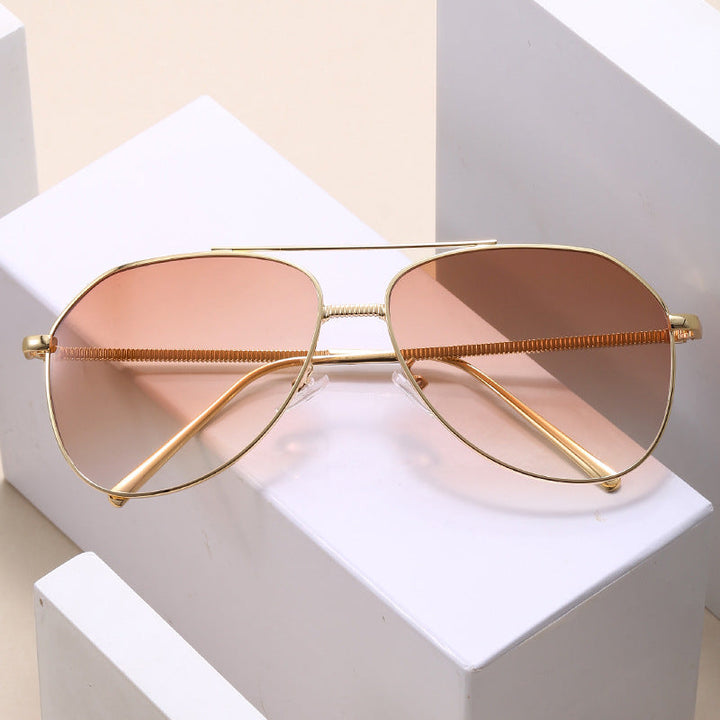 Ladies trendy aviator sunglasses with subtle gradient Kalsten