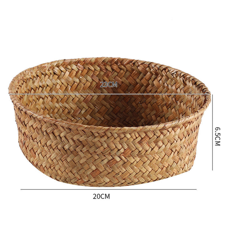 Handmade Natural Fiber Storage Basket Kalsten