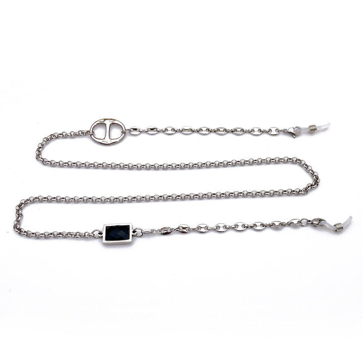 Elegant glasses holder chain with noble pendant Kalsten