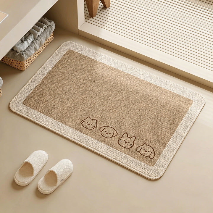 Playful Pet-Themed Bath Mat Kalsten