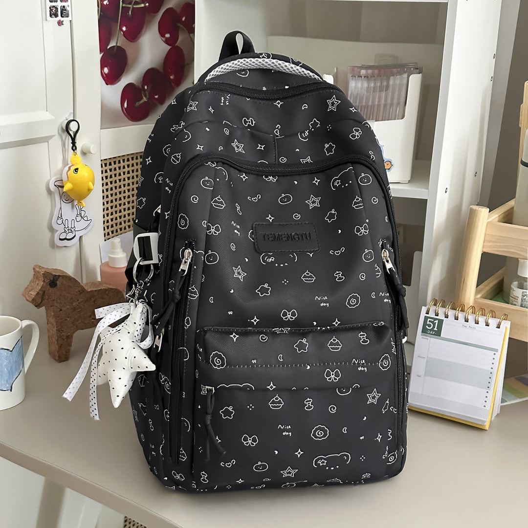 Casual Printed School Backpack