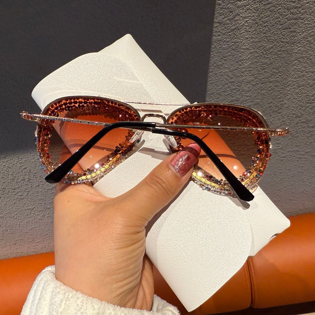 Women's sunglasses with extravagant rhinestone frame Kalsten