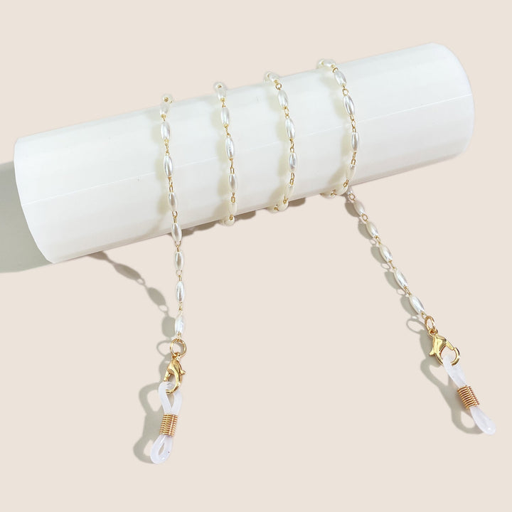Elegant Pearl-Accented Eyewear Chain Kalsten