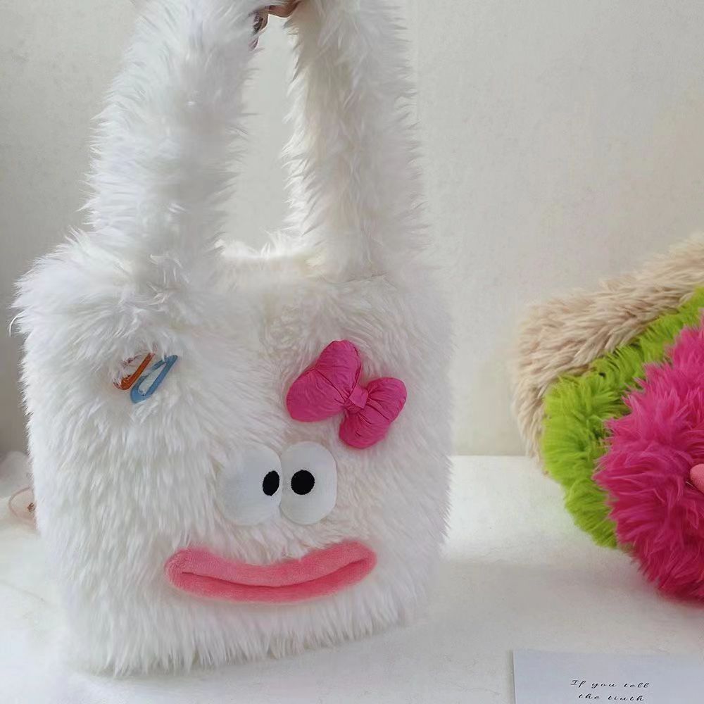 Cozy plush handbag with animal motif Kalsten