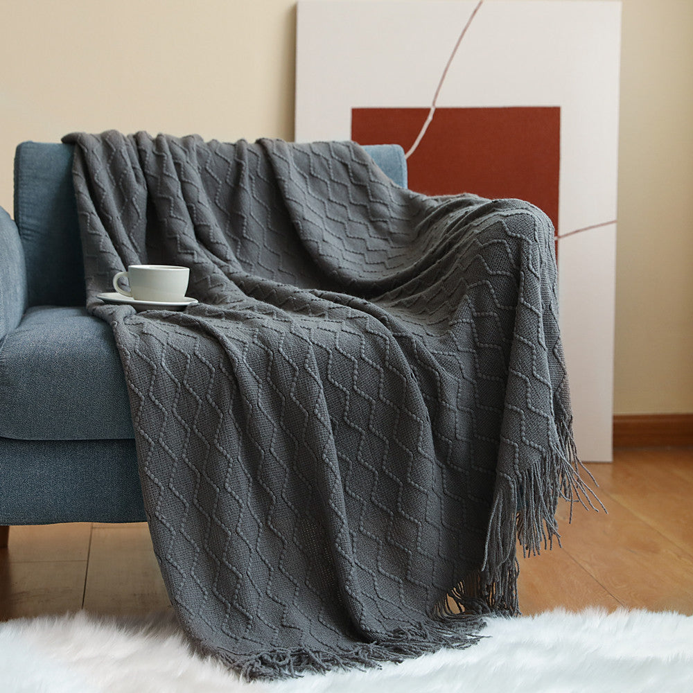 Cozy Knit Throw Blanket Kalsten
