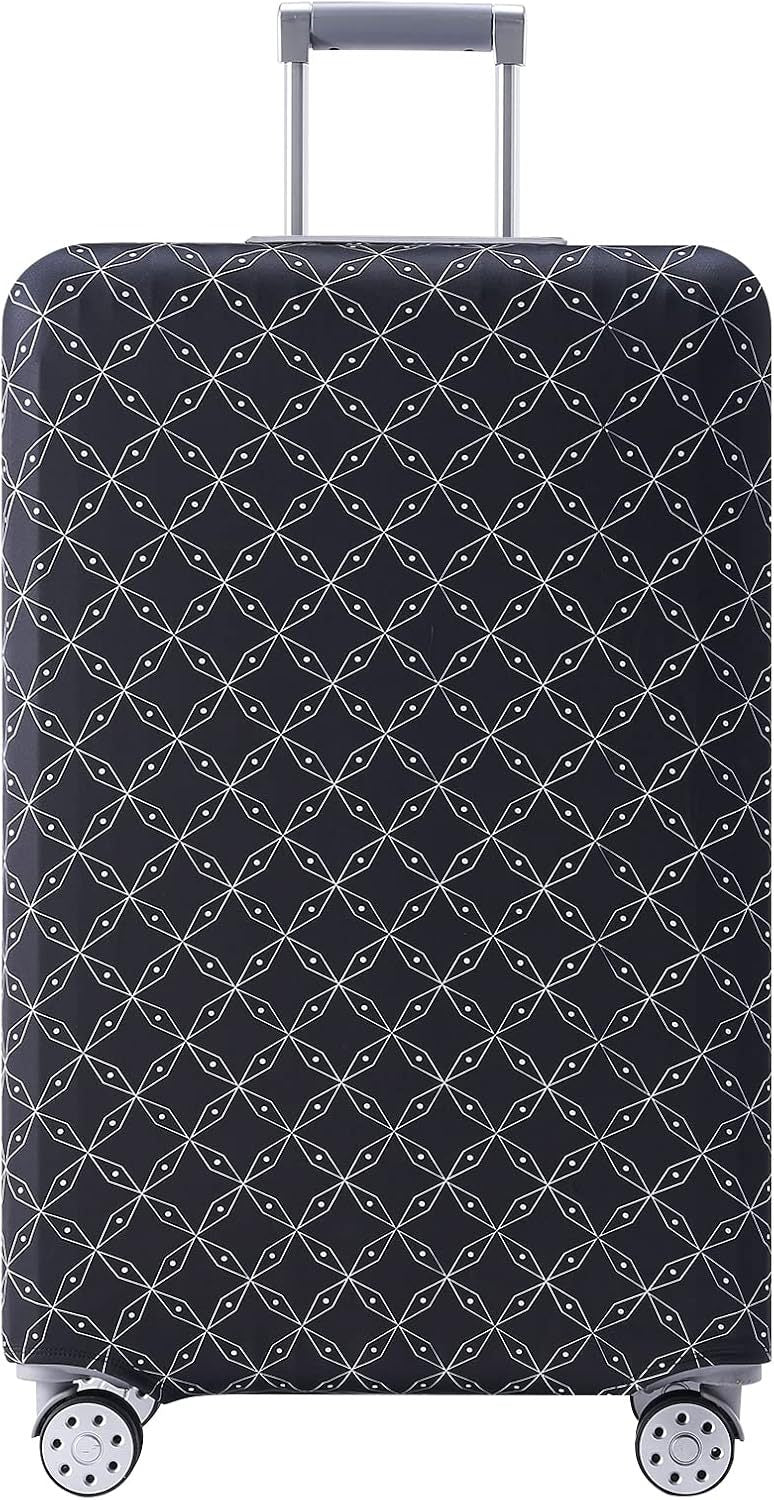 Unisex non-elastic suitcase cover with Paris motif and water-repellent stretch fabric for trolley Kalsten
