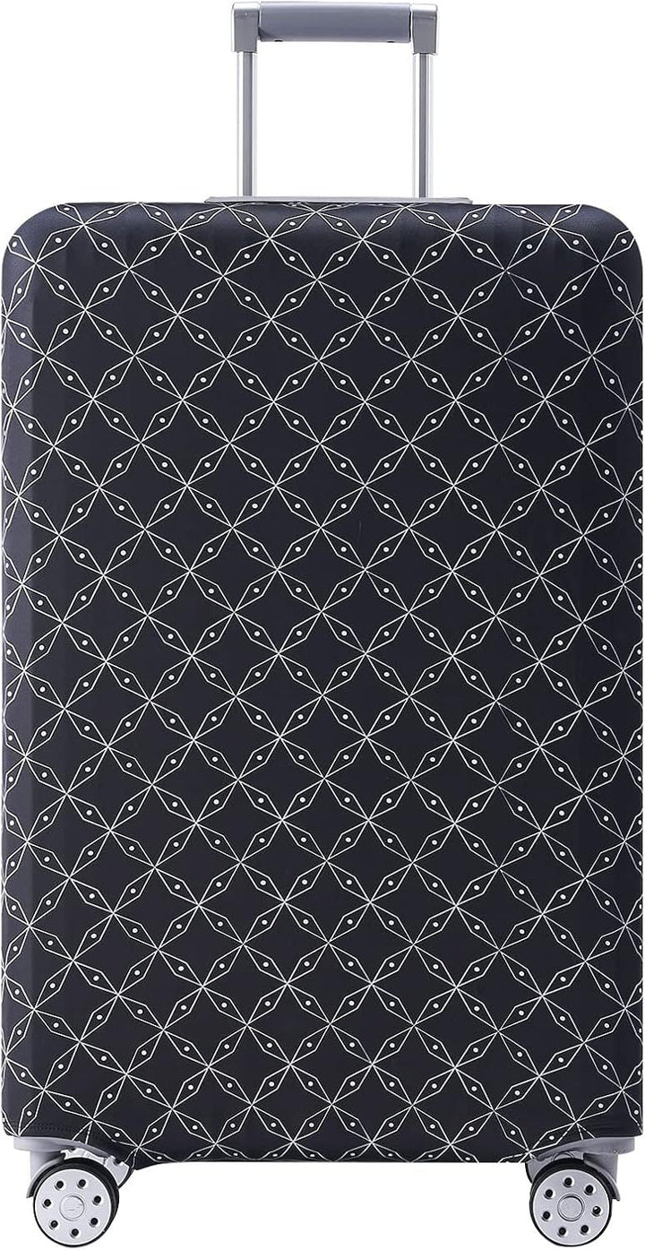 Unisex non-elastic suitcase cover with Paris motif and water-repellent stretch fabric for trolley Kalsten