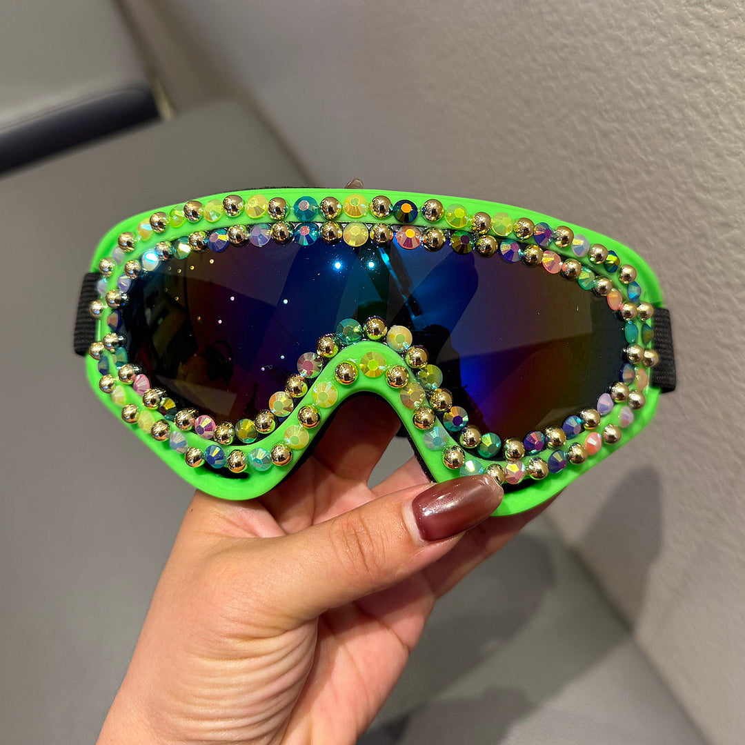 Ladies Ski Goggles with Sparkling Crystal Frame Kalsten