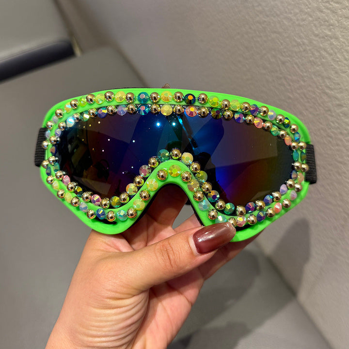 Ladies Ski Goggles with Sparkling Crystal Frame Kalsten