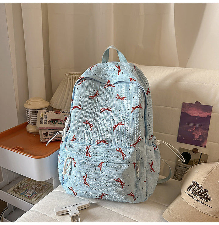 Cute Bow-Embellished Backpack Kalsten