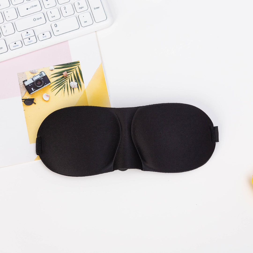 Unisex nan light-blocking travel mask with thermoformable nylon cover and wide comfort band Kalsten