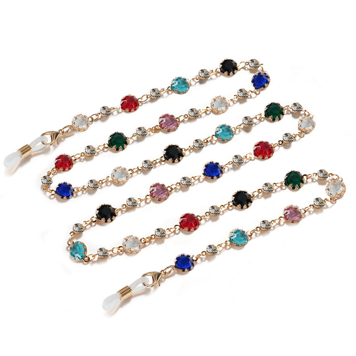 Crystal-Embellished Eyewear Chain kalsten