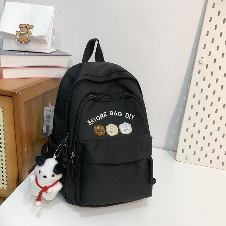 Decorative Embroidered School Backpack