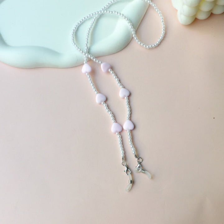 Fashionable pearl necklace with heart pendants Kalsten