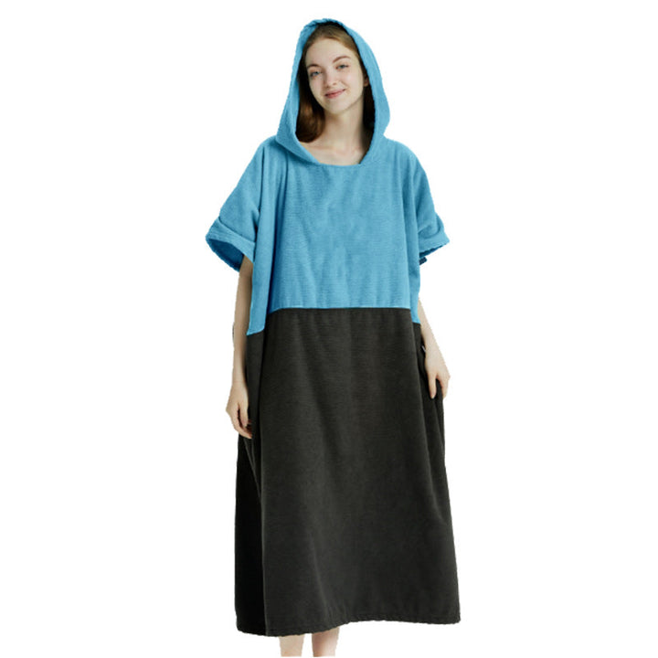 Fluffy Hooded Bath Poncho Kalsten