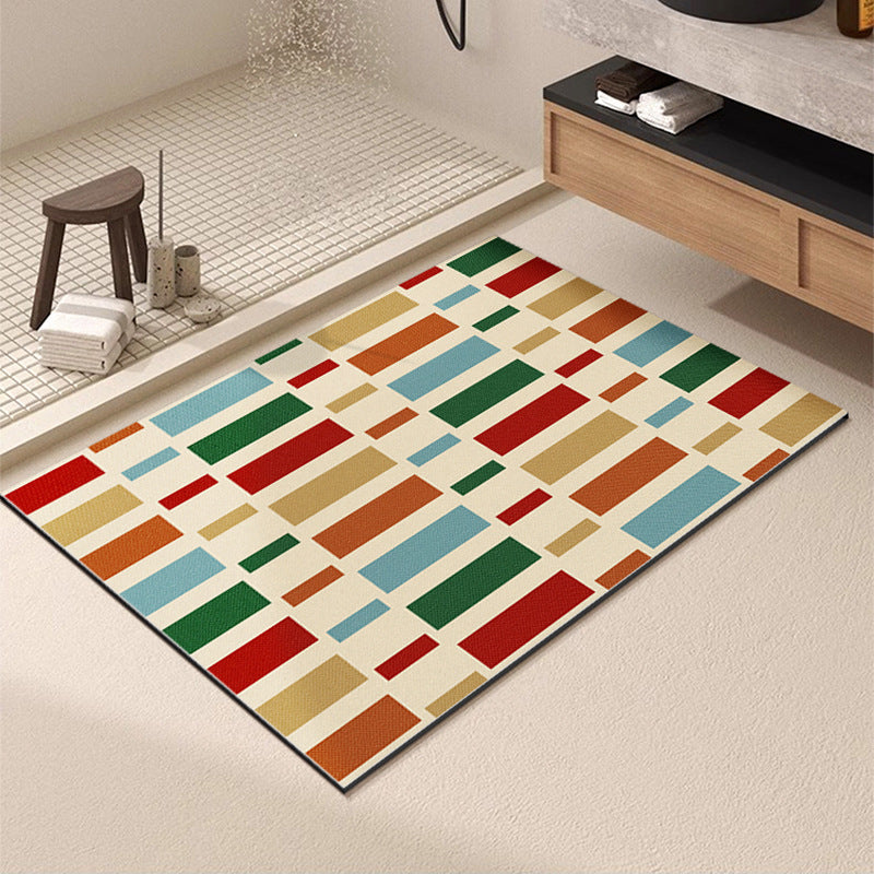 Geometric Patterned Bath Mat Kalsten