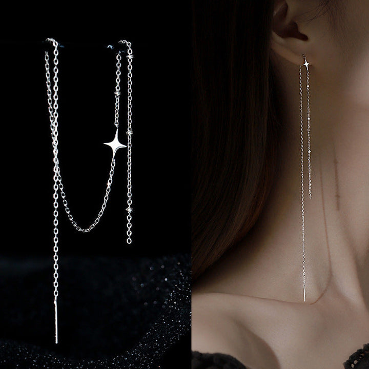 Elegant Y-Necklace with Sparkling Pendant Kalsten