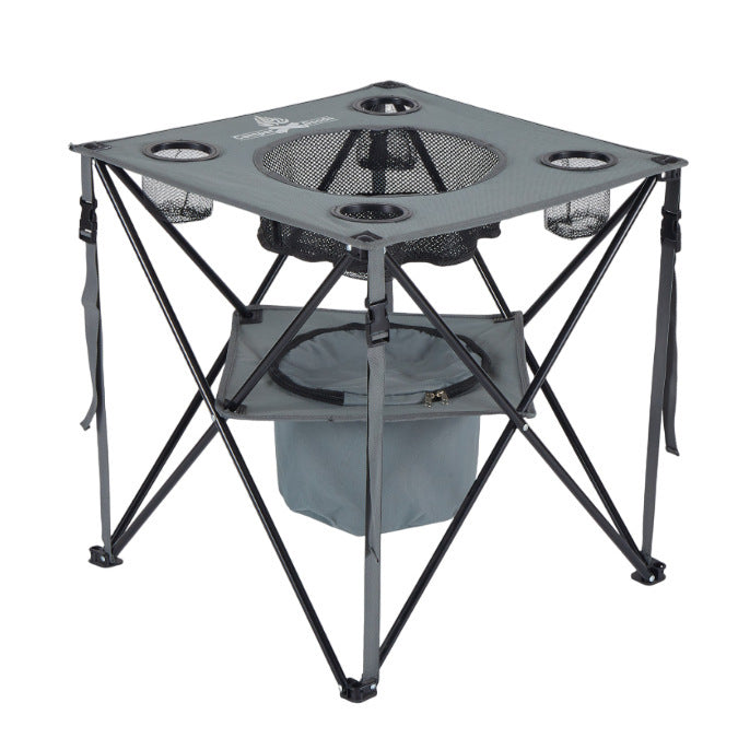 Folding table with cup holders Kalsten