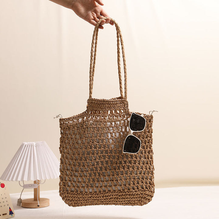 Handmade net tote bag made of natural material Kalsten