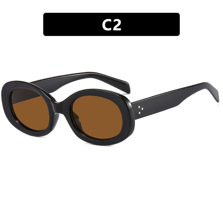 Ladies fashionable sunglasses in elegant oval design with sturdy frame Kalsten