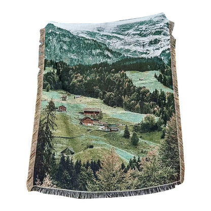 Scenic Landscape Throw Blanket