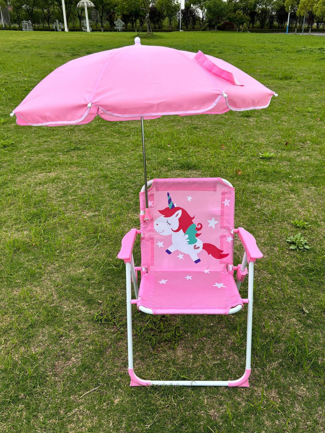 Ladies high chair with sun protection and animal motif Kalsten