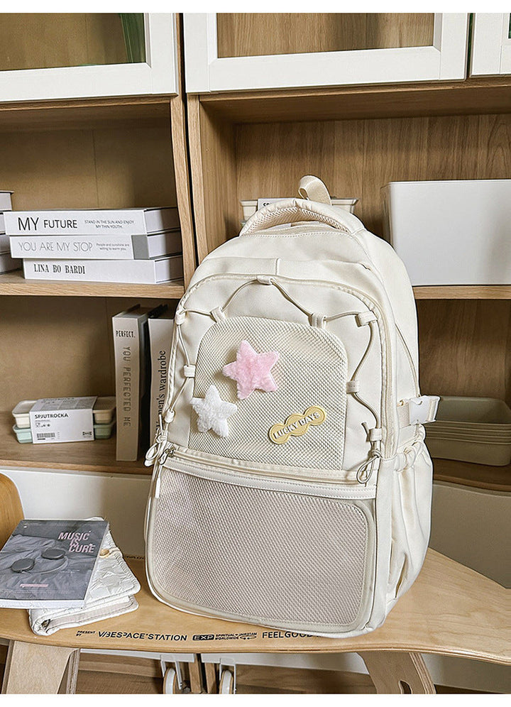 Creative Star-Embellished School Backpack
