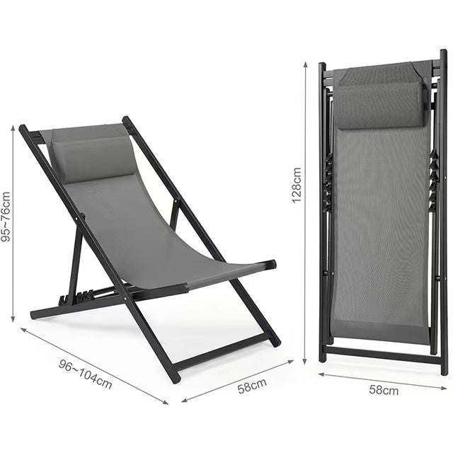 Ergonomic folding chair with neck support Kalsten