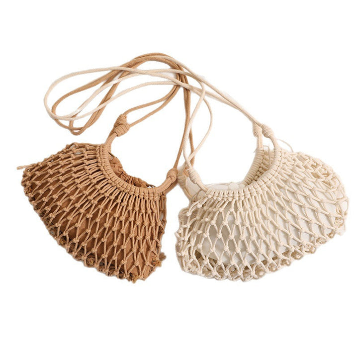 Fine macrame crossbody bag with reinforced carrying strap Kalsten