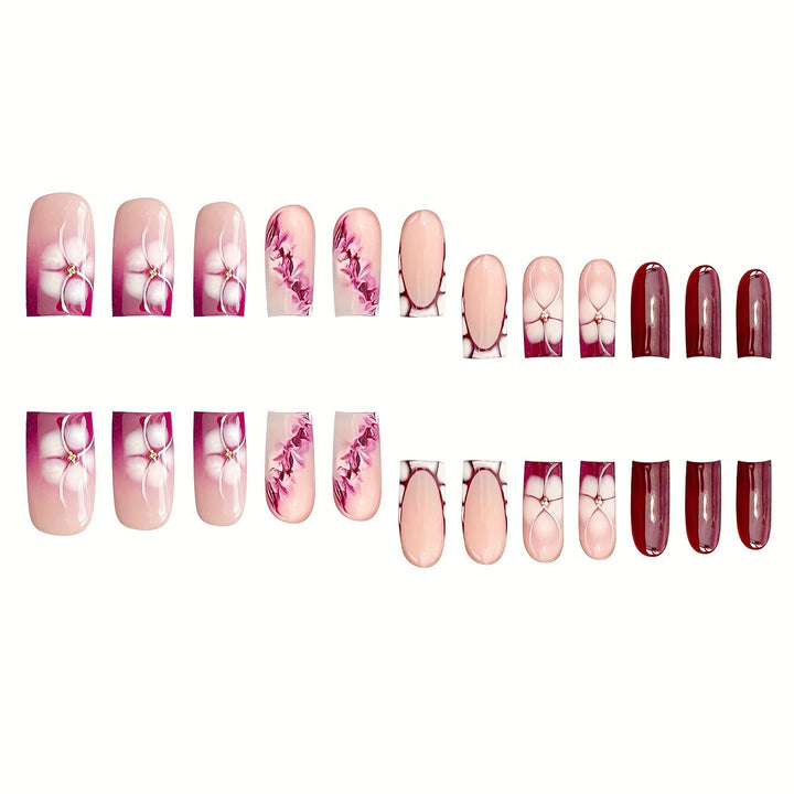 Floral Art Acrylic Nail Set Kalsten