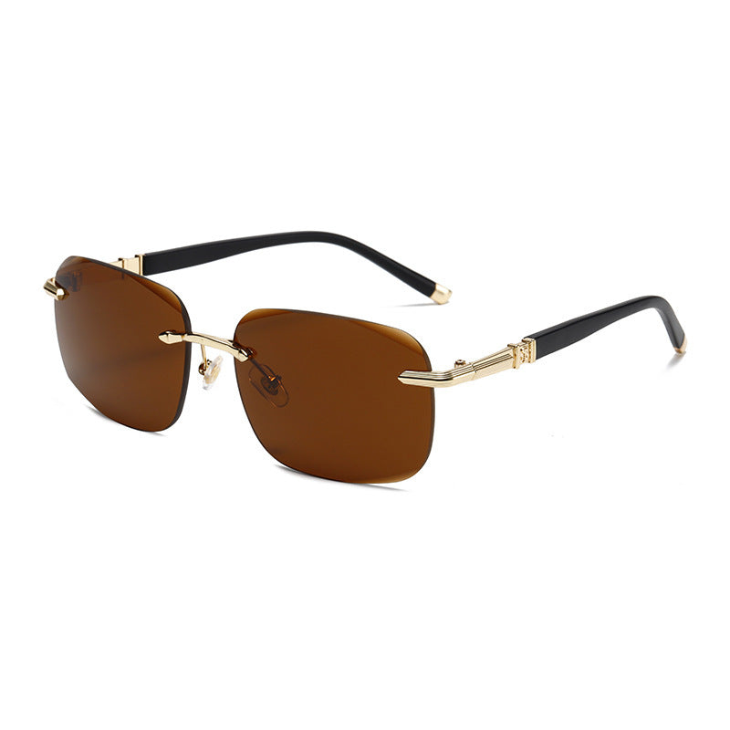 Women futuristic sunglasses with delicate metallic frame Kalsten