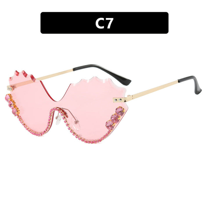 Women's extravagant sunglasses with sparkling accent and unique design Kalsten