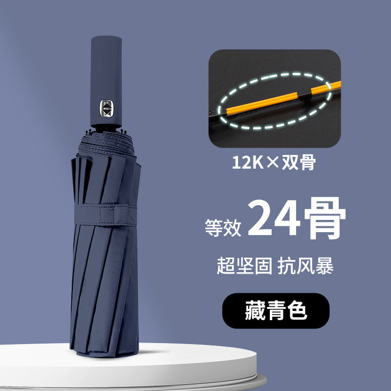 Ladies wind and rain protection umbrella with advanced double structure design Kalsten