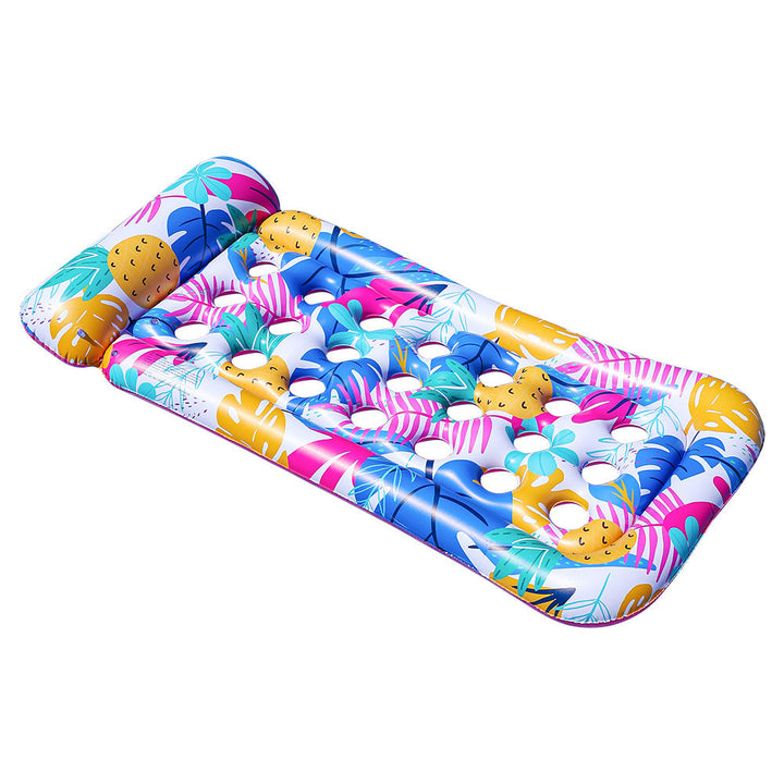 Women Inflatable Swimming Lounge with Floral Design Kalsten