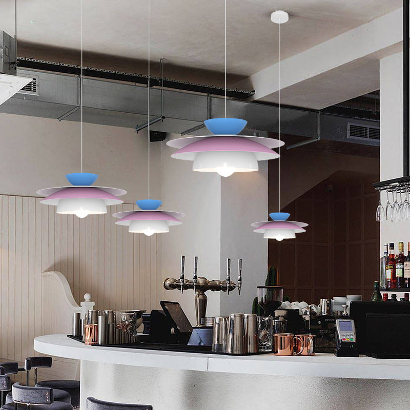 Modern Designer Style Round White Pendant Light | Kalsten