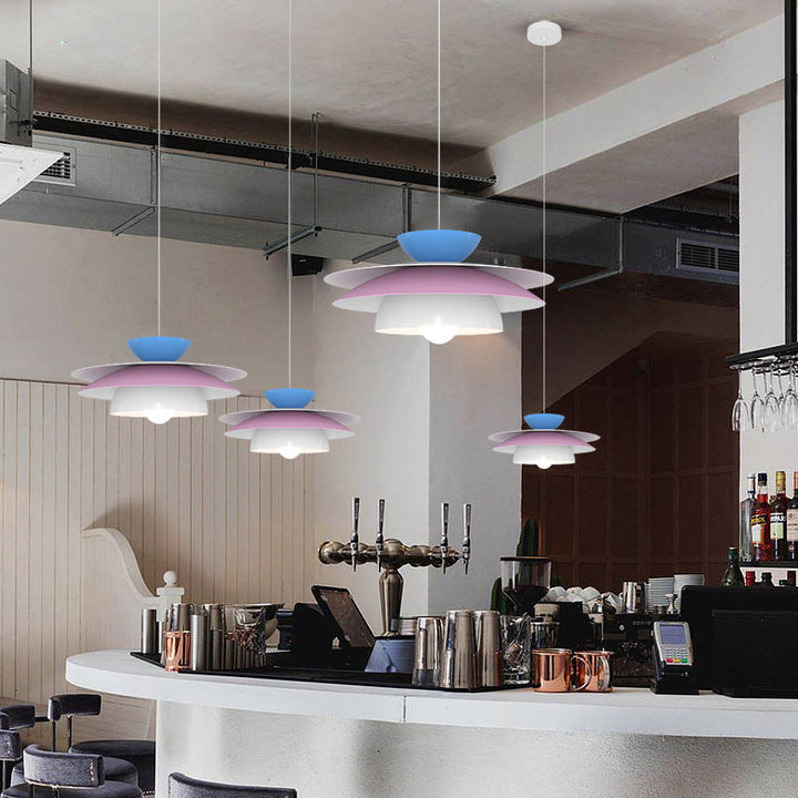 Modern Designer Style Round White Pendant Light | Kalsten