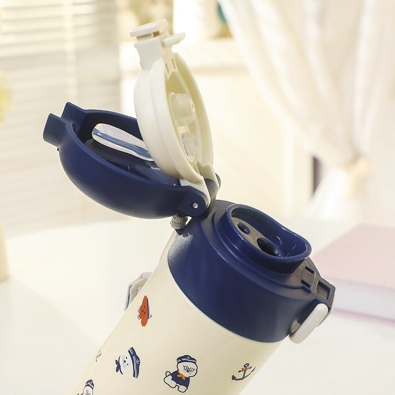 Ladies Insulated Water Bottle with Cheerful Apple Design Kalsten
