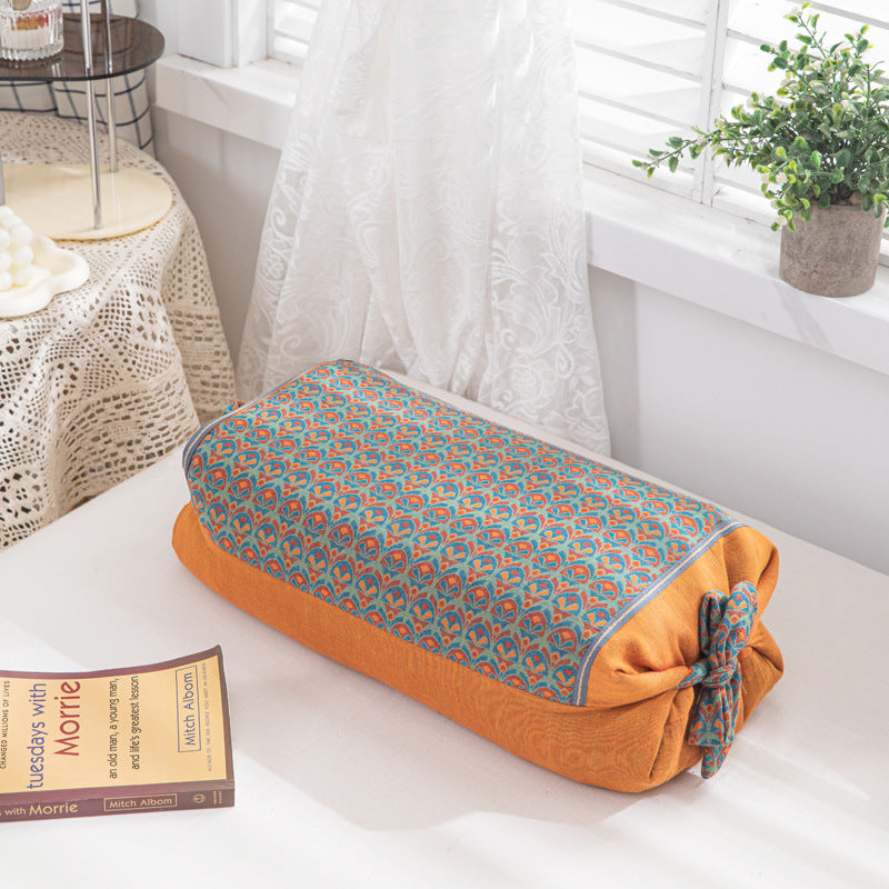 Women Decorative Neck Roll with Floral Pattern Kalsten