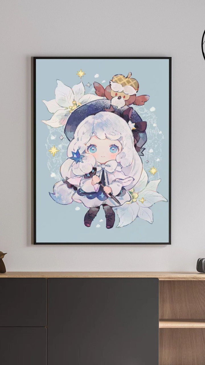 Illustrated Fantasy Character Canvas Art Print Kalsten