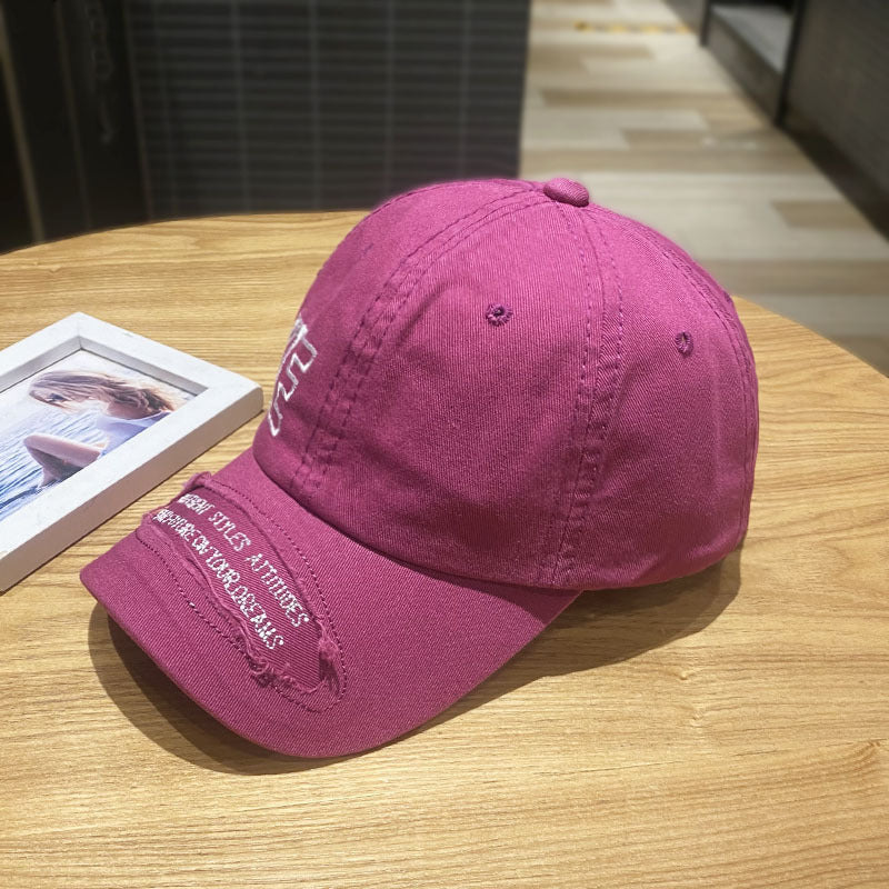 Women's Distressed Casual Denim Cap Kalsten