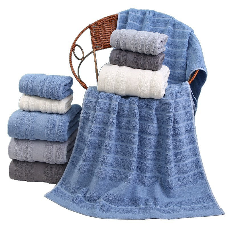 Terry Bath Towel with Elegant Stripes Kalsten
