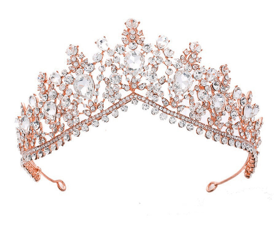 Women's Glamorous Tiara with Rhinestone and Crystal Embellishments Kalsten