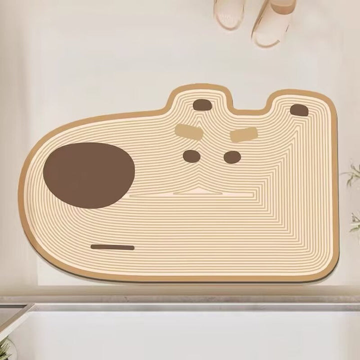 Bear-Shaped Soft Bath Mat