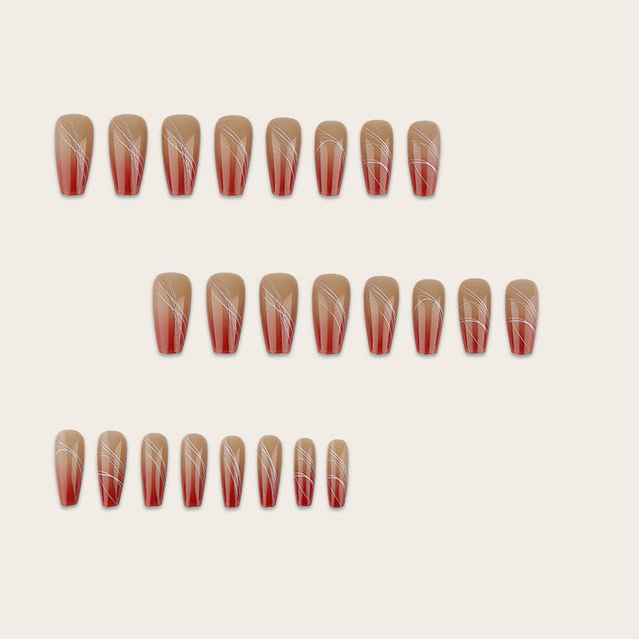 Artificial nails with modern geometric designs Kalsten