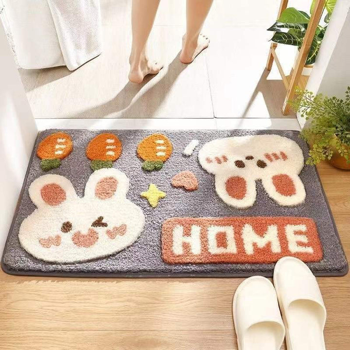 Cute Cat-Themed Bath Mat