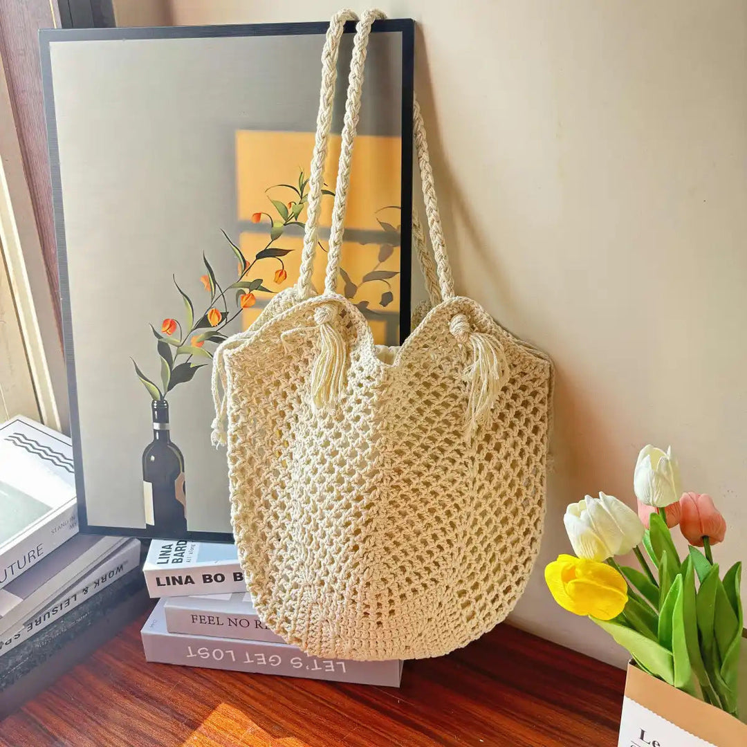 Handcrafted mesh tote bag Kalsten