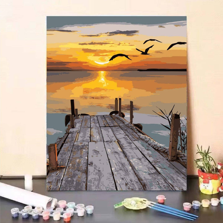 DIY Landscape Paint by Numbers Art Kit Kalsten